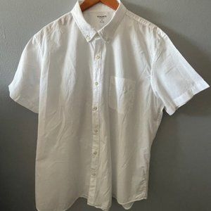 Bonobos short sleeves white shirt size XXL tailored slim fit 100% cotton